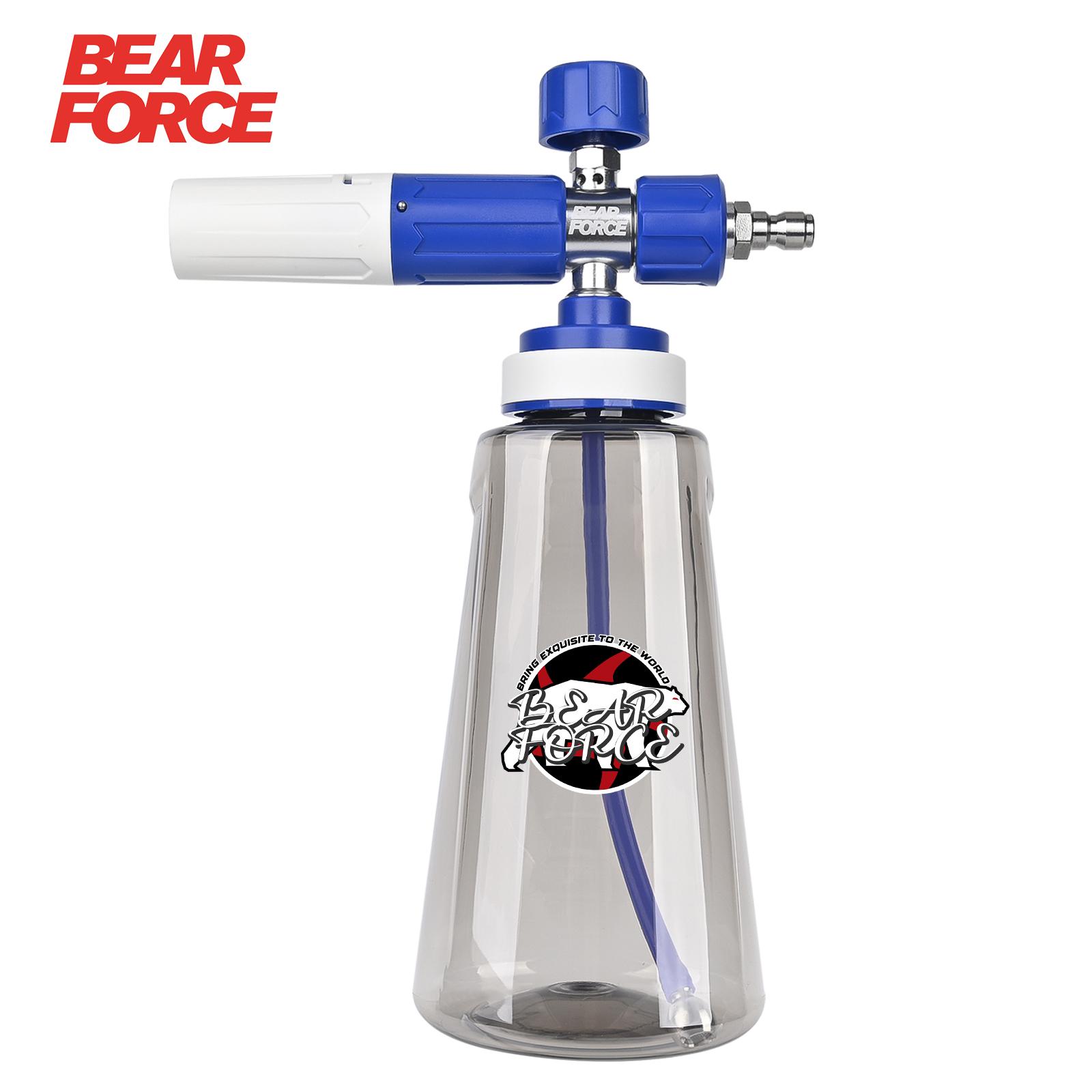 

Pressure Washer Upgraded Foam Cannon for 1/4” Quick Connector with 360°Adjustable Spray Nozzle, 1L Foam Cannon Soap Dispenser синий
