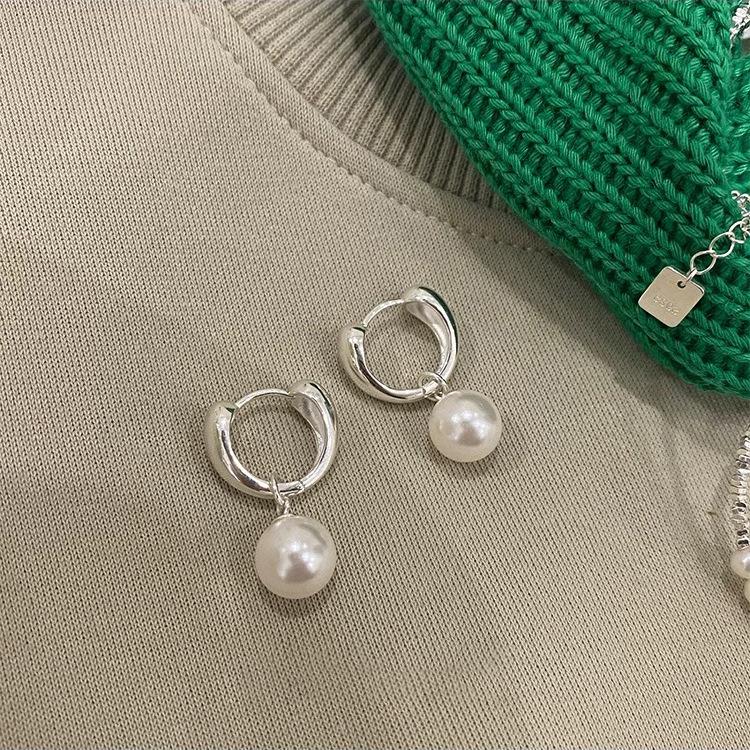 Elegant French Pearl Ear Climbers: Light Luxury Fashion Earrings