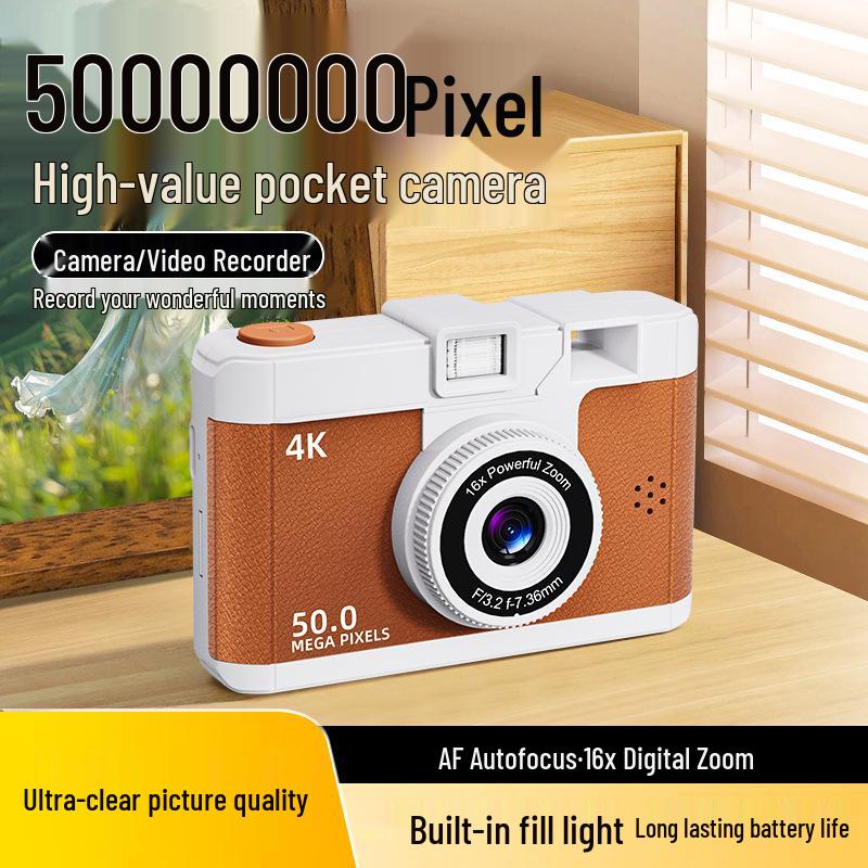 New Wi-Fi CCD Camera: Auto Print, Ultra-HD Photos, Dual Front & Rear Cameras, Video Recording
