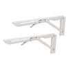 2pcs Folding Table Bracket Wall Mounted Collapsible Shelf Bracket 34cm/13.39in for RV Boat
