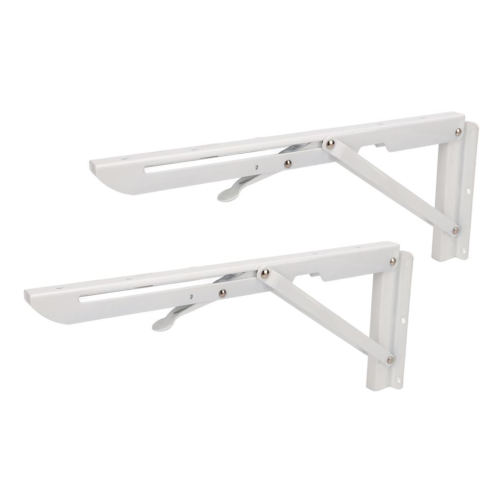 2pcs Folding Table Bracket Wall Mounted Collapsible Shelf Bracket 34cm/13.39in for RV Boat