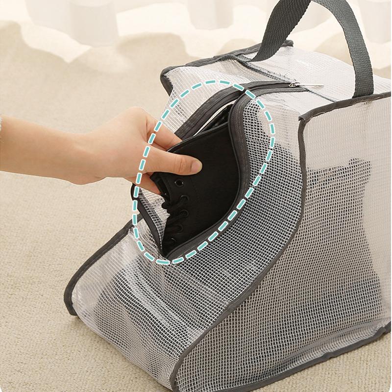 Long/Short Convenient Shoe and Boot Transparent Storage Bag, Dustproof and Waterproof, Essential for Travel, Home, and Camping