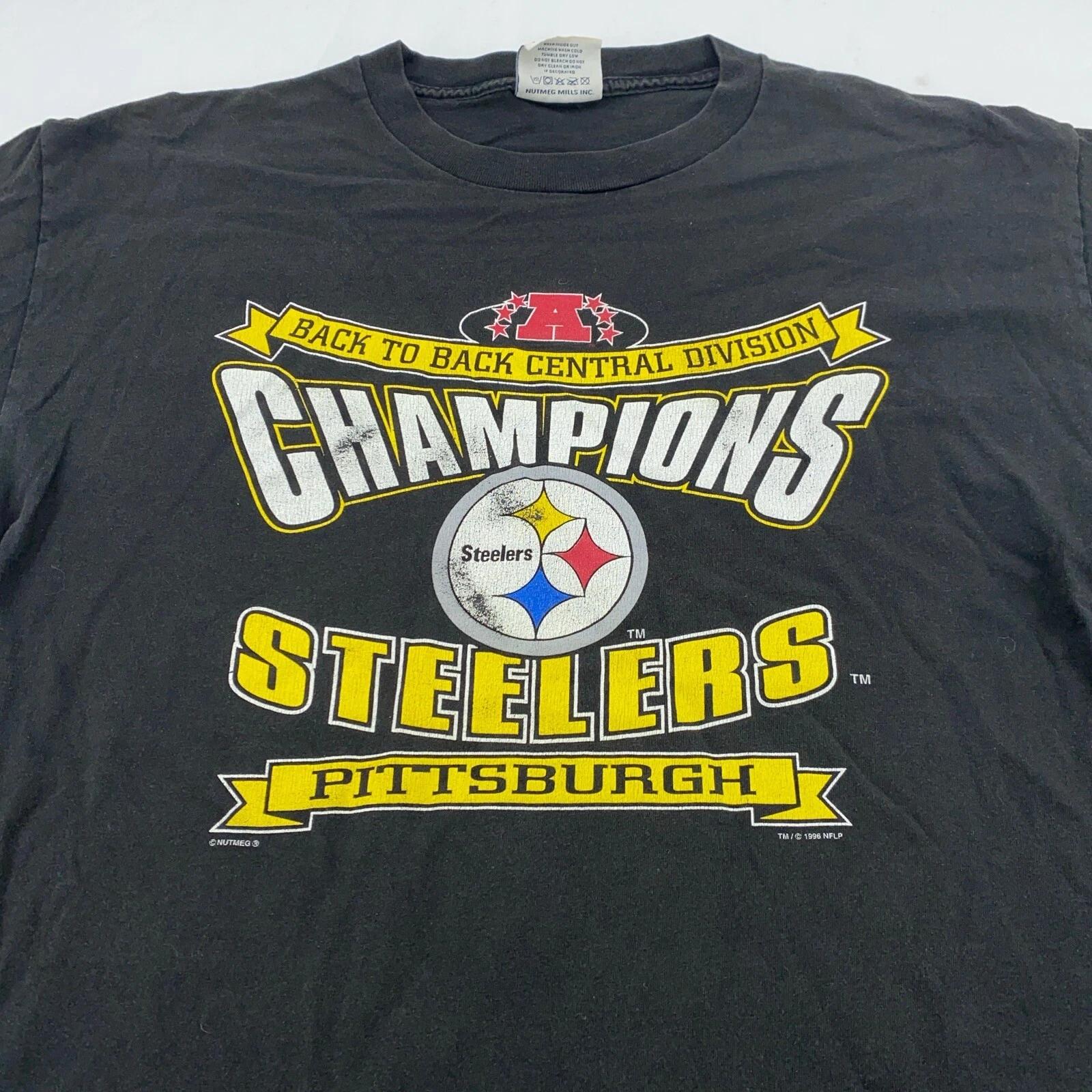 vintage 90s PITTSBURGH STEELERS T-Shirt LARGE/XL football NFL 4XL