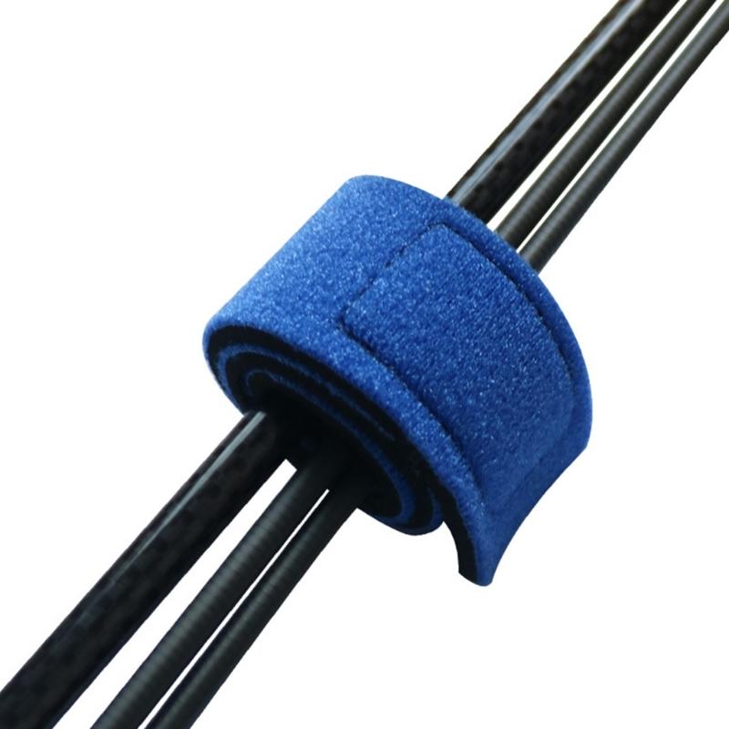 5Pcs Adjustable Tackle Holder Hook Loop Tie Slings Fishing Rod Tie Holder Straps Fishing Rod Pole Carry Straps Outdoor
