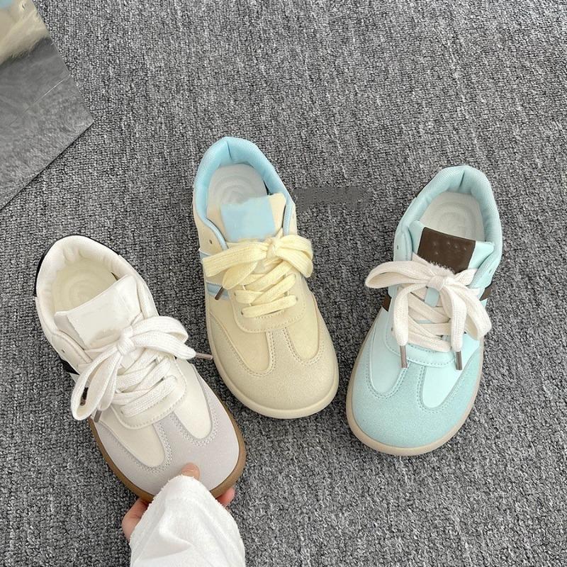 Mango head female new student sports versatile ugly cute big head shoes with skirt little white shoes