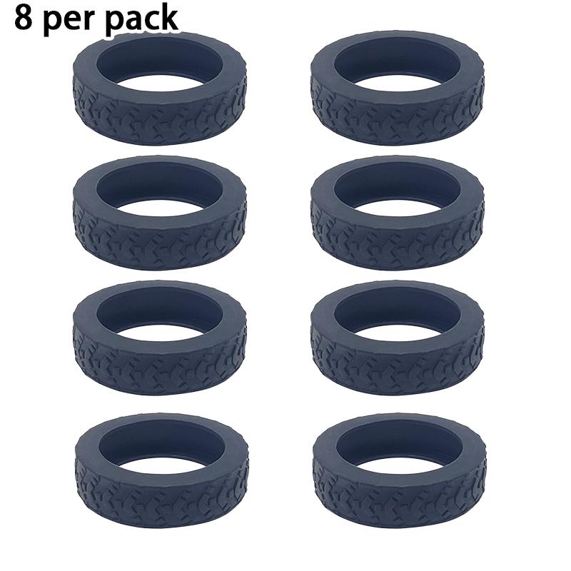 8-Piece Luggage Wheel Protective Cover Silent Silicone Cover And Universal Noise Reduction Accessories Thicken Texture Silicone