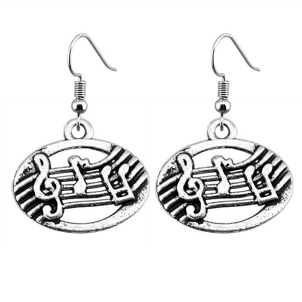 Electric Guitar Dangle Earrings Rock Music Themed Jewelry For Women