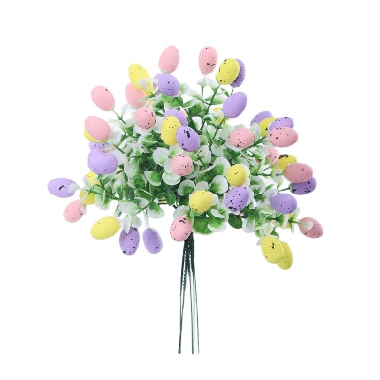Set of 5 Foam Easter Eggs Planter for Festival Indoor Desktop Decoration Creative Safe Materials Practical Decorating