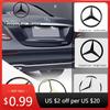 Adesivo de Carro Quente 90mm Adesivo Emblema Insígnia Central para Porta-Malas Traseiro de Carro para Mercedes Benz W203 W204 W205 W210 W211 W212 W221 W222