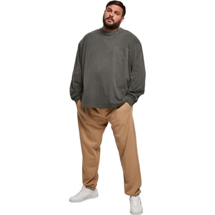 Pantalon de survêtement Basic 2.0 - URBAN CLASSICS - Homme - Warm sand - Coupe décontractée - Poches latérales