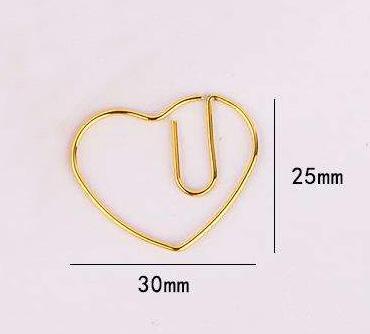10pcs Yellow crown golden series paper clip love paper clip golden small pin paper clip stainless steel pin