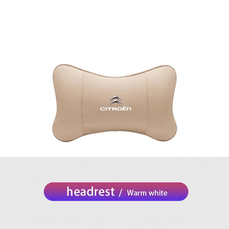 1Pcs Car Seat Headrest Auto Logo Neck Pillow For Citroen C6 C4 2CV VTS DS3 DS4 DS5 RD3 Cross Berlingo Xsara Grand Picasso Jumper