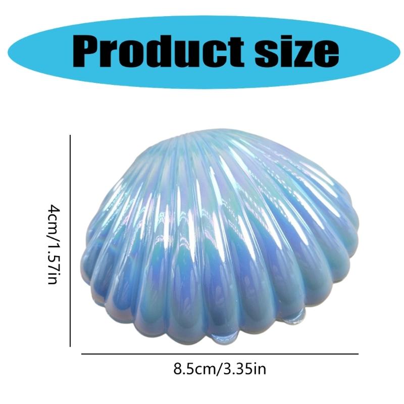 10pcs Vacuum Plated Small Shell Candy Boxes for Baby Showers and Wedding Mermaids Birthday Party Favors Containers