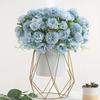 Chrysanthemum Roses Artificial Flower Bouquet for Vase Composition 32 Cm - Blue