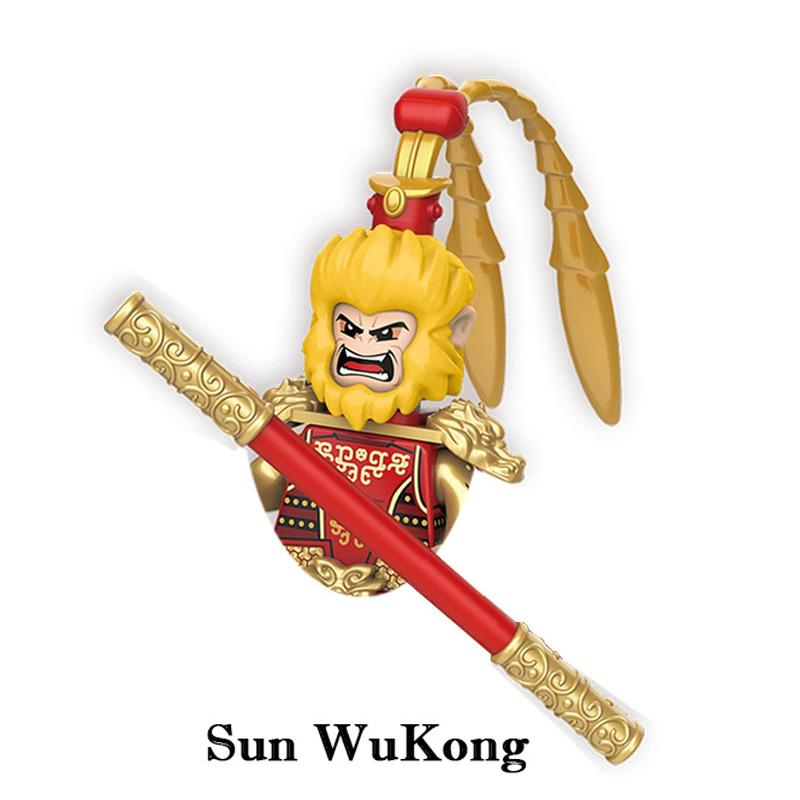 

Дитячі іграшки Китайська міфологічна фігурка Подорож на Захід Серія Збірка Маленькі частинки Будівельні блоки Креативна модель Подарунок