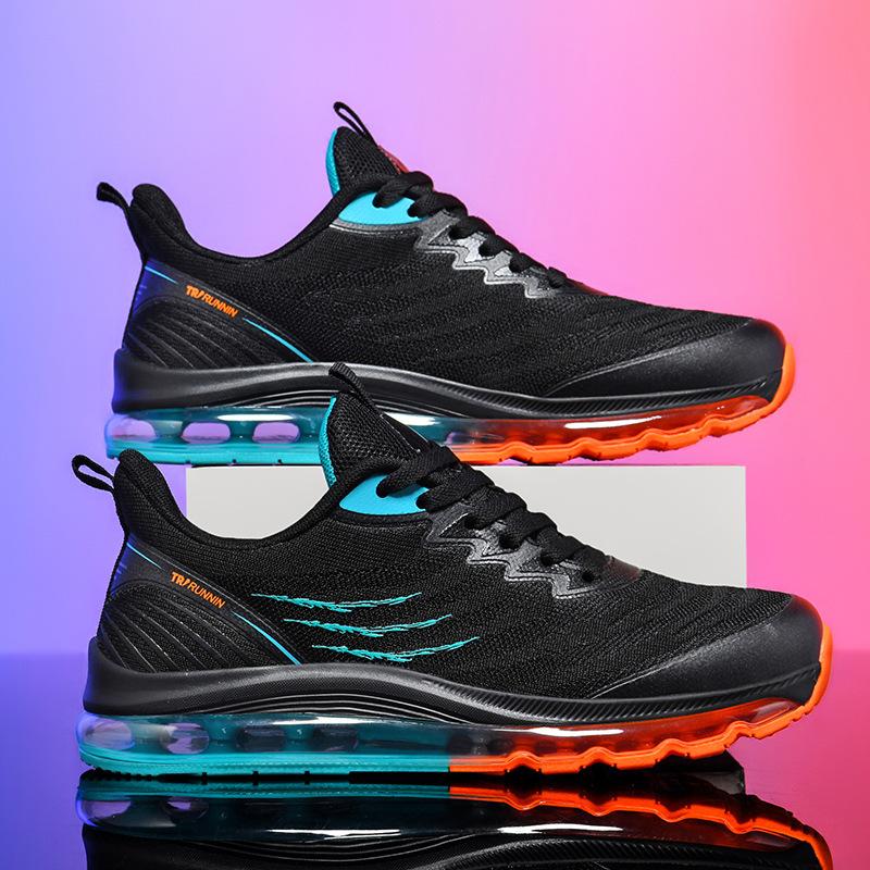Size Men's Shoes Large Size Air Cushion Sports Shoes Summer Breathable Fat Feet Fat Wide Casual Shoes Men