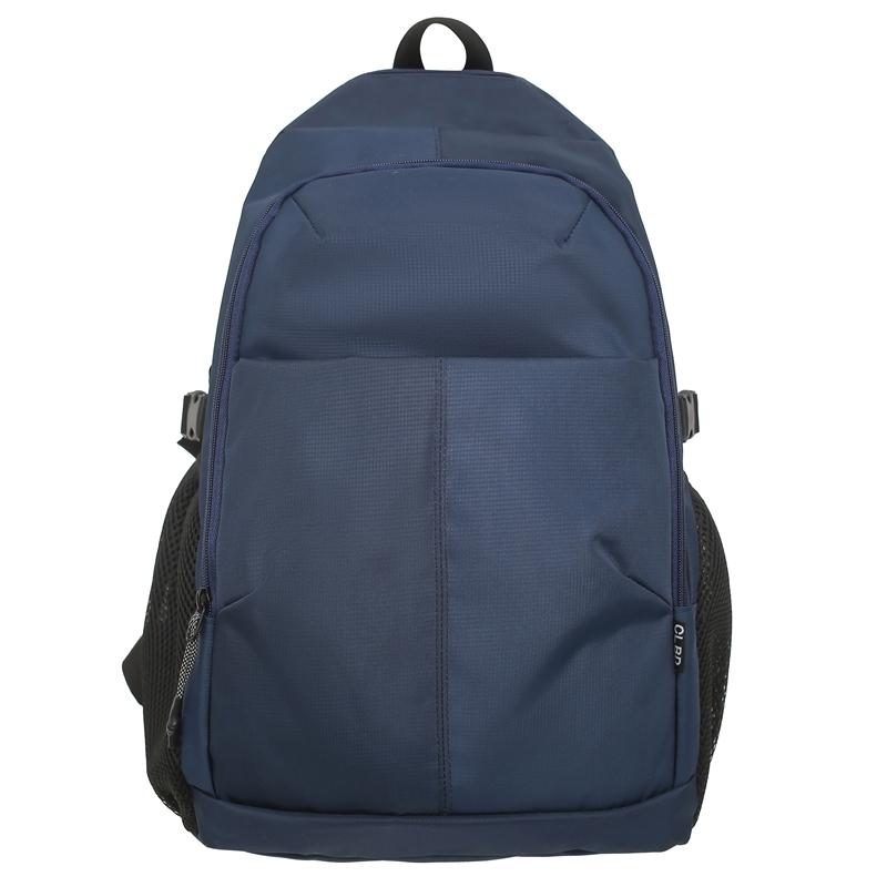 Men's Outdoor Backpack Solid Color Women Large Capacity Backpack Student School Bag