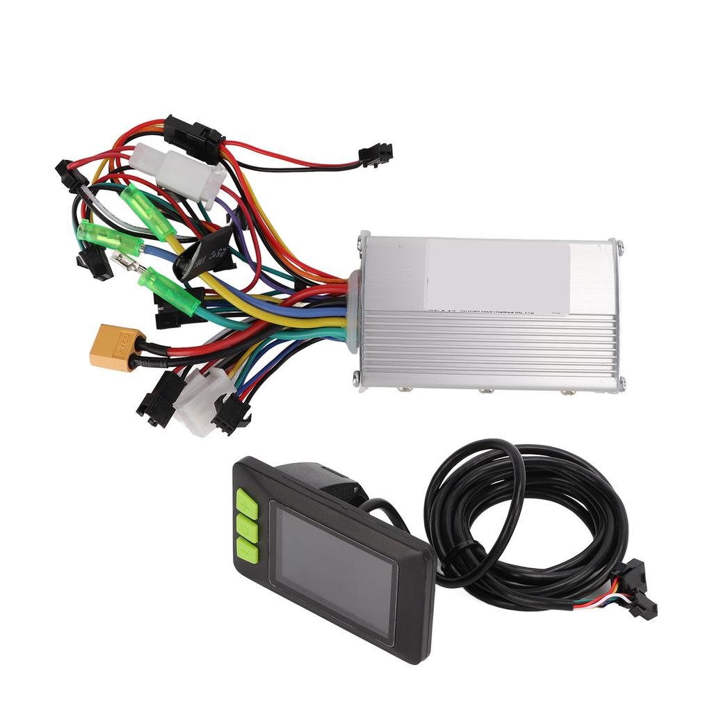 36 48 60V 350W Motor Brushless Controller with LCD Color Screen Meter 3 Mode Sine Wave Controller Kit for Electric