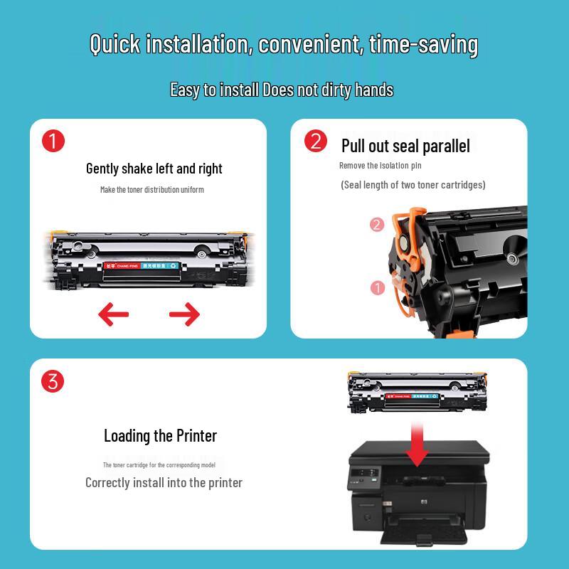 Changping Compatible HP 88A/CC388A Black Toner Cartridge