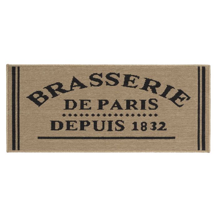 Tapis décoratif - EDEN - Brasserie de Paris - Beige - 50x80 cm - Antidérapant