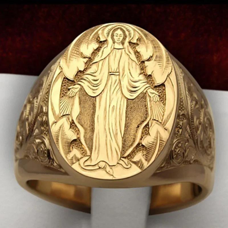 Anneaux Signets Sucrés Plaqués Or de Luxe avec Blason Gravé pour Hommes Femmes Hip Hop Fête de Danse Style Couronne Bijoux Cadeau