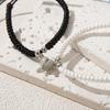 Glow-in-the-Dark Heart Charm Adjustable Woven Couple'S Bracelets, Simple Style, for Daily Wear & Valentine'S Day Gift, All Seasons
