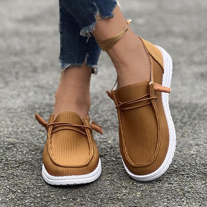 Large Size Casual Single Shoes Women's Spring and Autumn New Flat-bottomed Feet Low-top Women's Single Shoes