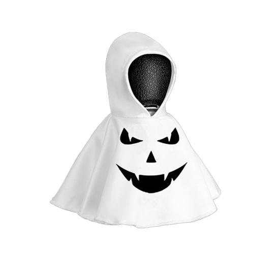 1/6Pcs Halloween Ghost Hoodie Goose Outfits Car Gear Shift Cover Decoration Garden Goose Statue Clothing Auto Hooded Sweatshirt Shift Knob Protector