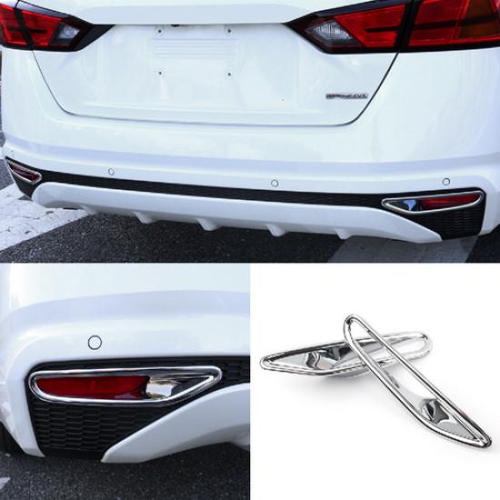 Chrome Rear Fog Light Lamp Cover Trim 2pcs for Nissan Altima -2025