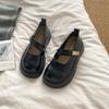 Thick-soled Heightening Small Leather Shoes for Women In the Summer of 2025, New Fashionable and Versatile French High-end Muffin Non-slip Single Shoe