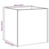 VidaXL Planter Old Wood 40x40x40 Cm Engineered Wood, Planter, Indoor Planter,, Flower Pot, Planter 857027