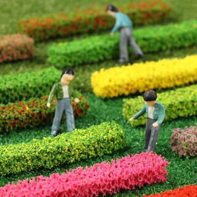Static Scenery Model Sand Table Flower Cluster Landscape Wargame Grass Tufts Miniature Garden Decor