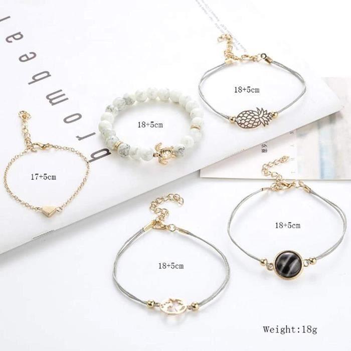 Goldenes Ananas-Armband für Damen und Mädchen - Armband - Armreif