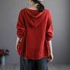 Cotton and Linen Cardigan Women's Summer Loose Hooded Long-sleeved Top Thin Short Jacket