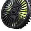 Car Cooling Fan, Vehicle Fan 3 Speeds Wind Micro USB Strong Portable Seat for
