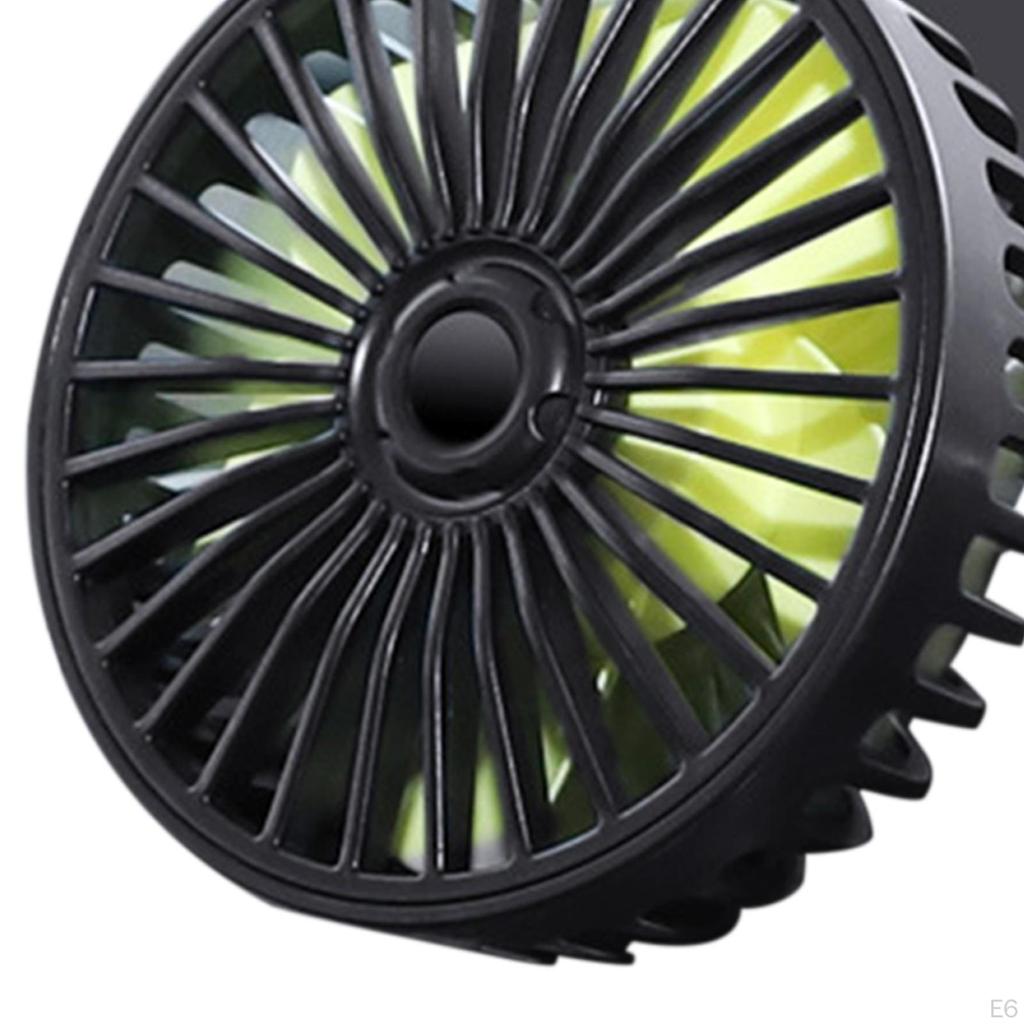 Car Cooling Fan, Vehicle Fan 3 Speeds Wind Micro USB Strong Portable Seat for