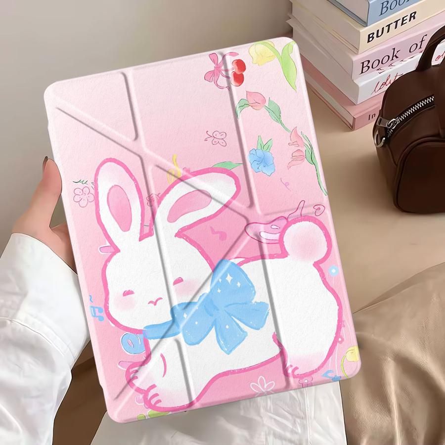 Holder Cover Tablet Case For iPad Pro 11th 10th 9th 8th 7th 12.9inch Mini 6 7 Pro 2025 Air 4 5 M3 M2 1 2 M4 11inch Cute Cartoon