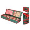 Christmas Gift Wrap Organizer Waterproof Storage Bag For Holiday Decorations And Craft Supplies With Handles