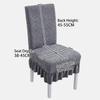 1PC Jacquard Plush Stool Slipcover Anti-Slip Skirt Chair Cover Seat Slipcover  Living Home Decor