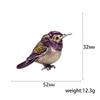 Enamel Bird Brooch for Women Unisex Rhinestone Swallow Pin Sparrow Badge Banquet Party Backpack Gifts Jewelry Accessories