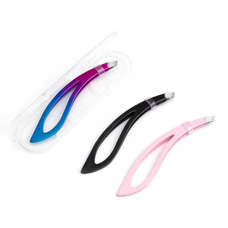 1pcs Lash Tweezers False Eyelash Extension Clip Pliers Eyebrow Tweezers For Hair Nail Art Soldering Lash Tongs Makeup Tool