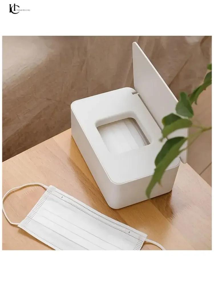 Mask Box With Lid, Wet Wipe Box, Tissue Box, Storage Box
