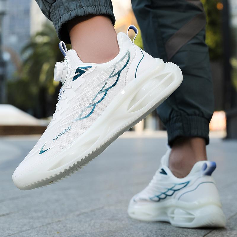 Running Shoes Twist Buckle Non Slip Breathable Outdoor Soft Sport Shoes Men Casual Mesh Sneakers 2026 New Autumn Men Fashion