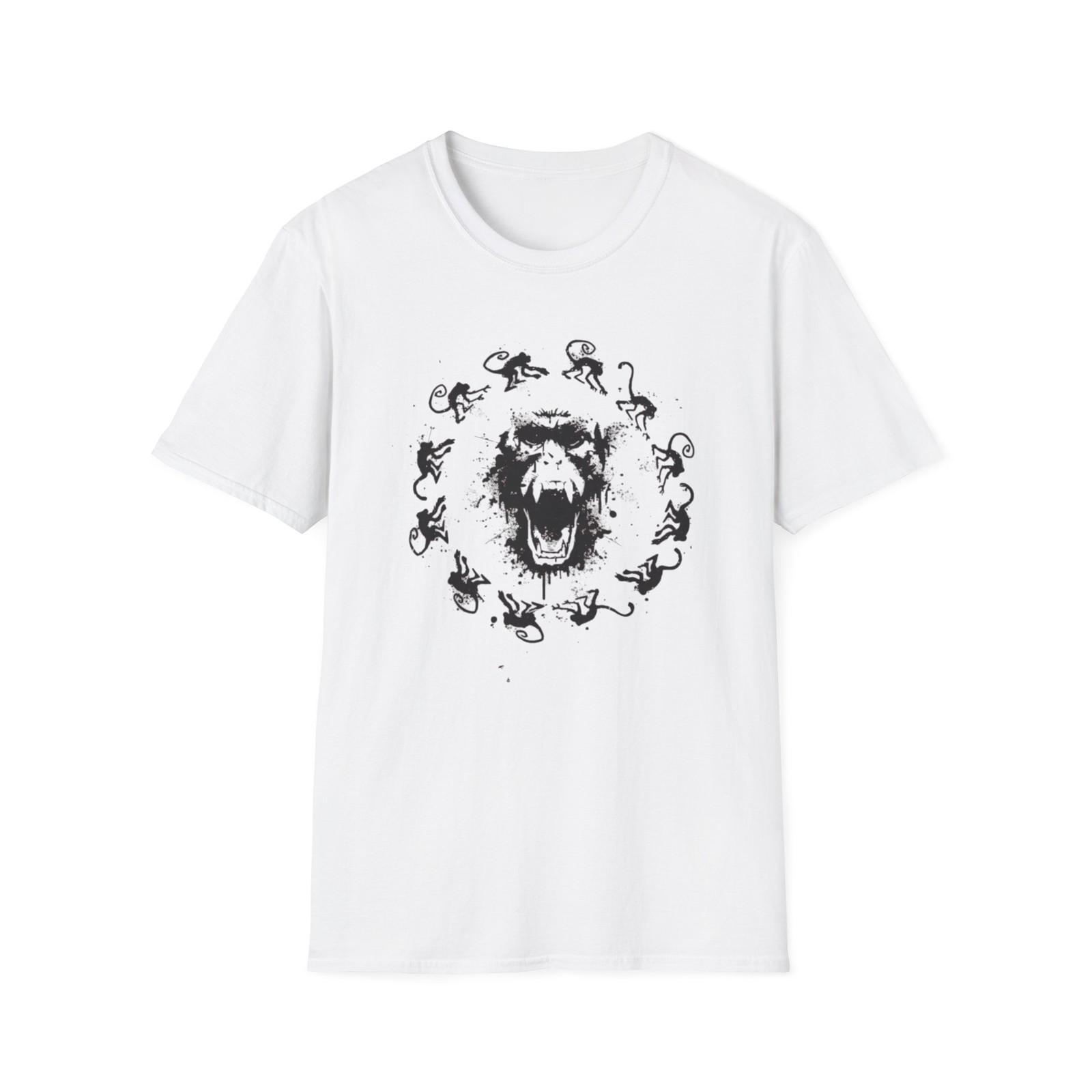12 monkeys logo Unisex Softstyle T-Shirt S разноцветный