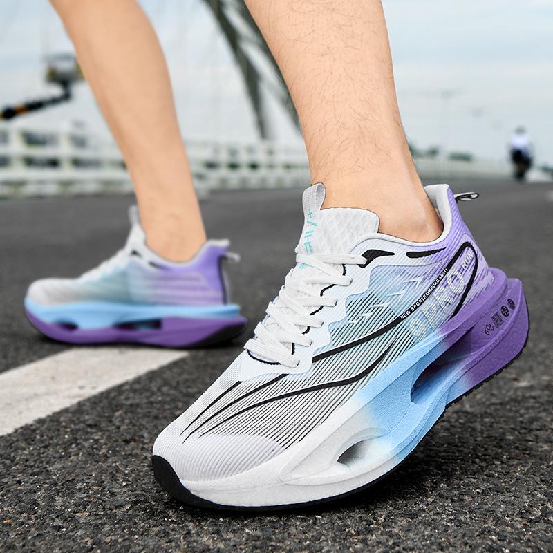 Parent-child Sports Shoes Racing Shock Absorption Marathon Red Rabbit 9PRO Male and Female Adolescent Students Carbon Plate Breathable Mesh Shoes