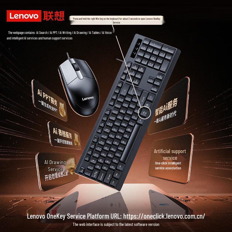 Lenovo MK13 Wired Keyboard and Mouse Combo