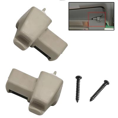 2Pcs Sun Visor Retainer Clip Beige EGP000050PVA,EGP000040PVA For Range Rover L322 2003 2004 2005 2006 2007 2008 2009 2010 2011