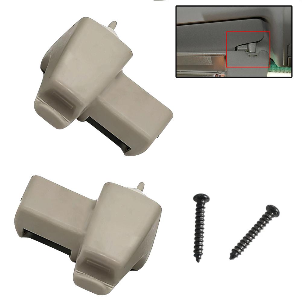 

2Pcs Sun Visor Retainer Clip Beige EGP000050PVA,EGP000040PVA For Range Rover L322 2003 2004 2005 2006 2007 2008 2009 2010 2011 China Mainland