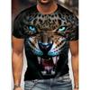 3D Tiger Lion T Shirt Men Women Summer Fashion Short Sleeve Printed Animal T-Shirt Cool Tops Tees Shirt
