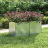 VidaXL Raised Garden Bed Planter Flower Box Plant Pot Planting Bed Balcony Patio 160x80x77 Cm Steel 316880